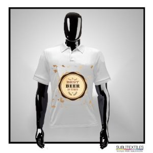 Playera Sublimable Tipo Polo para hombre